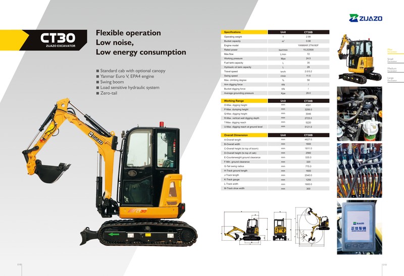 ZIJAZO CT30 Mini Excavator